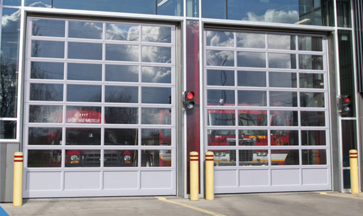 Industrial & Residential Glazed Sectional Overhead Doors – Premium Insulated Steel Door with Fire-Rated Glazing, Enhanced Visibility, Thermal Insulation, Secure & Automated Operation